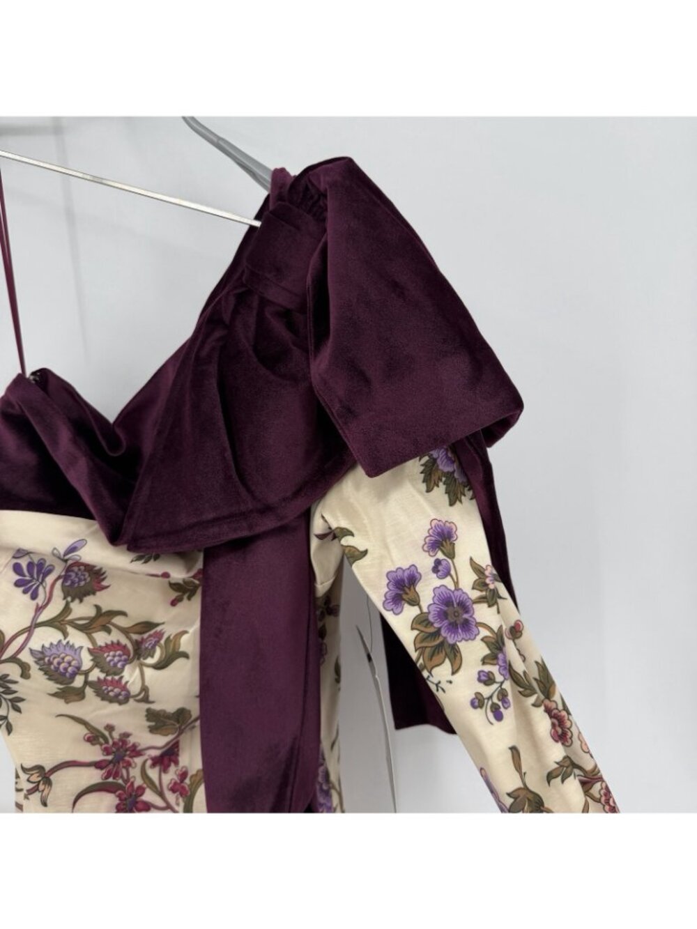Tuckernuck Chantilly Vine Jodie Floral One Shoulder Midi Dress size M Medium NWT - Picture 4 of 9